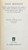 100% MONEY (Signed and Inscribed) Keeping checking banks 100% liquid against inflation/deflation...