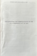 Implementing Recommendations of THE 911 COMMISSION ACT OF 2007