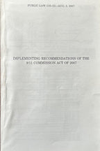 Implementing Recommendations of THE 911 COMMISSION ACT OF 2007