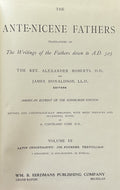THE ANTI-NICENE FATHERS (Vol 3) Latin Christianity: Its Founder, Tertullian