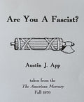 ARE YOU A FASCIST?