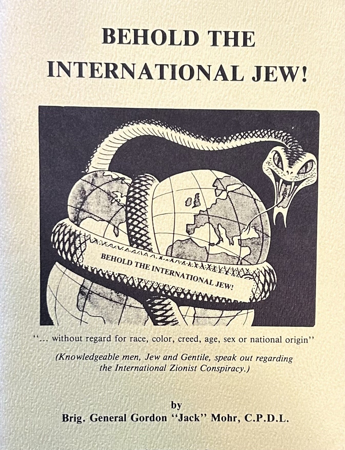 BEHOLD THE INTERNATIONAL JEW