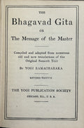 THE BHAGAVAD GITA or The Message of the Master
