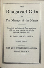 THE BHAGAVAD GITA or The Message of the Master