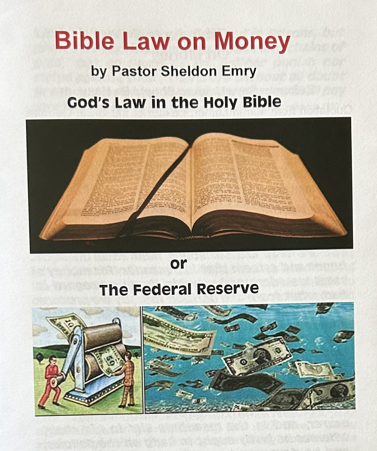 BIBLE LAW ON MONEY - God's Law in the Holy Bible or The Federal Reserve