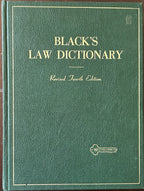 BLACKS LAW DICTIONARY (Revised 4th Edition)