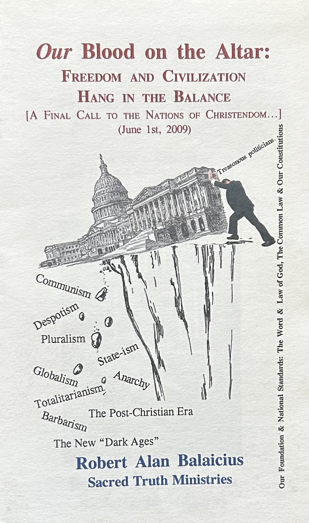 OUR BLOOD ON THE ALTAR: Freedom and Civilization Hang in the Balance