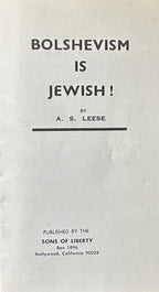 BOLSHEVISM IS JEWISH!