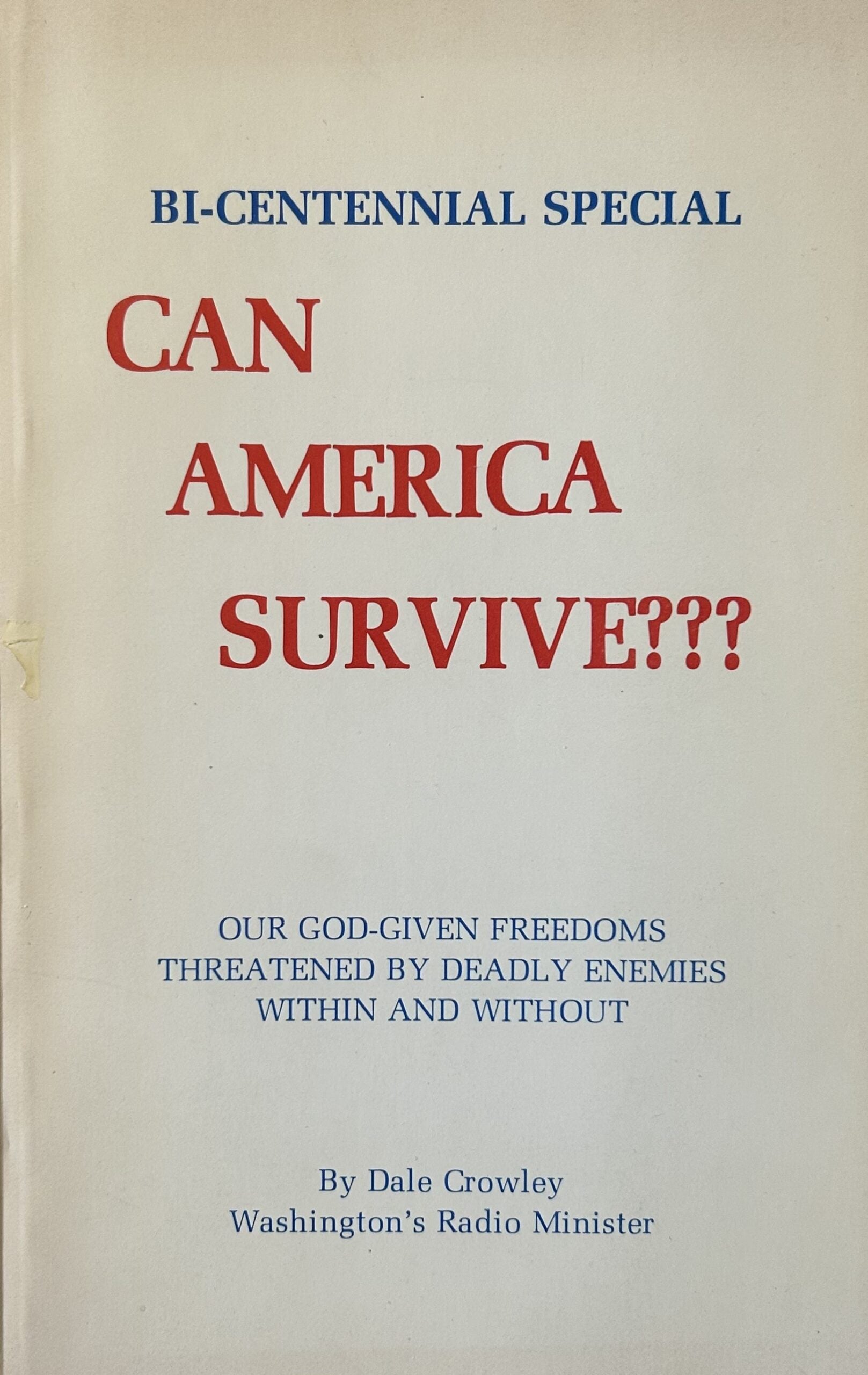 CAN AMERICA SURVIVE???