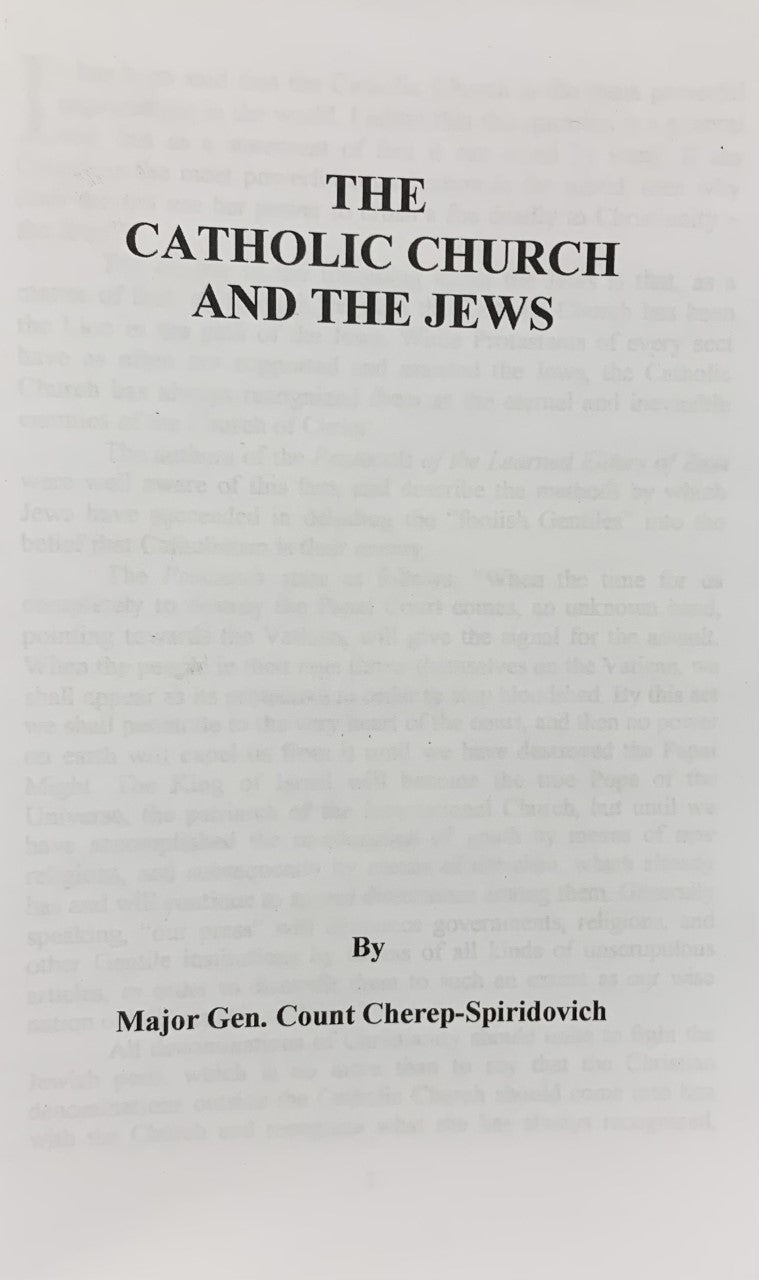 THE CATHOLIC CHURCH AND THE JEWS