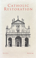 CATHOLIC RESTORATION Vol IV, No.3; May-June 1994