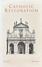 CATHOLIC RESTORATION Vol IV, No.3; May-June 1994