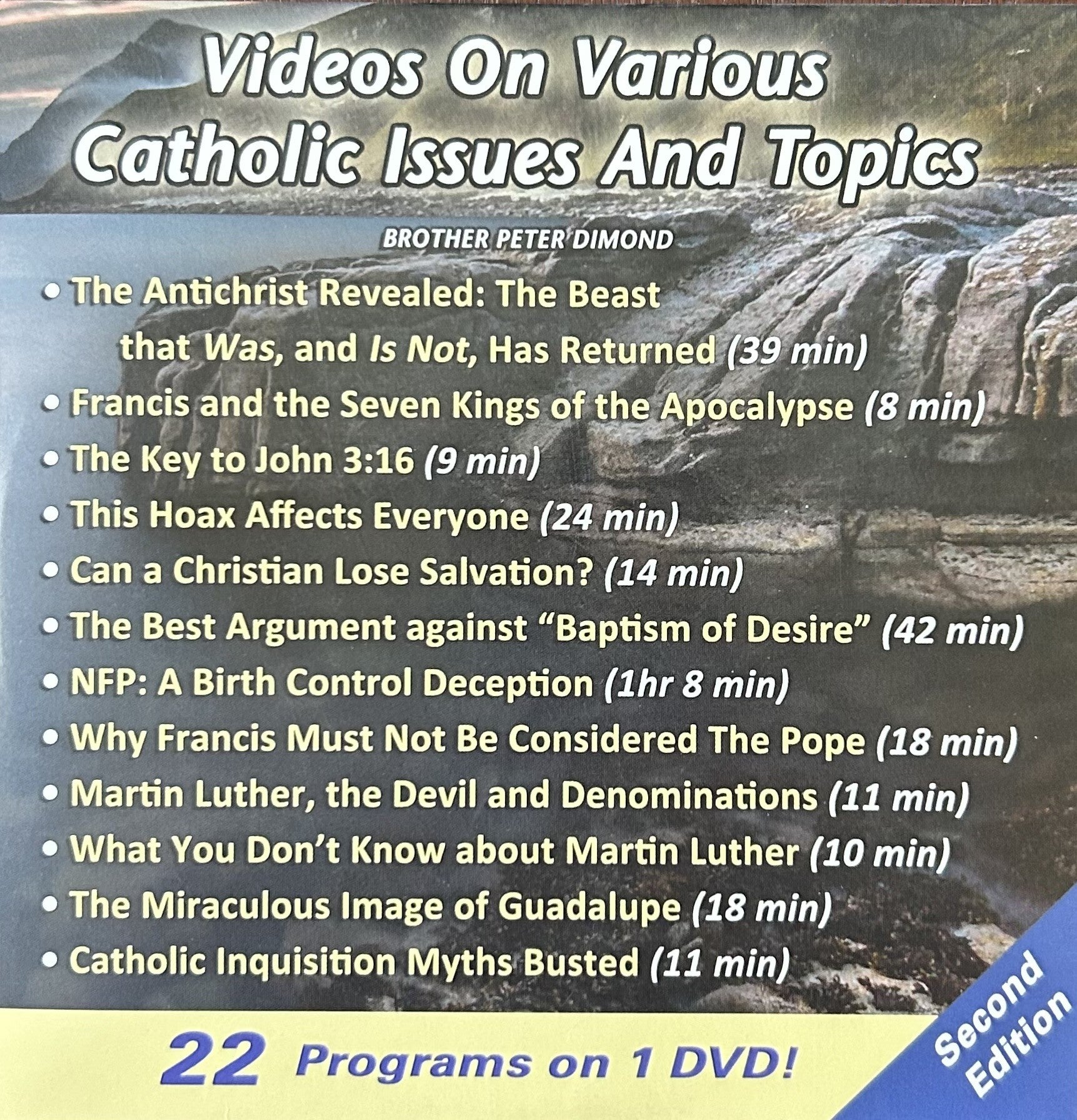 Catholic Issues & Topics  (22 programs on 1 DVD)
