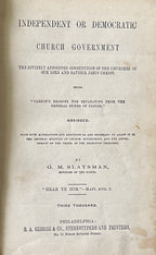INDEPENDENT OR DEMOCRATIC CHURCH GOVERNMENT (1868)