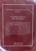 A CHRISTIAN VIEW OF MEN AND THINGS