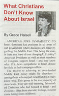 WHAT CHRISTIANS DON'T KNOW ABOUT ISRAEL