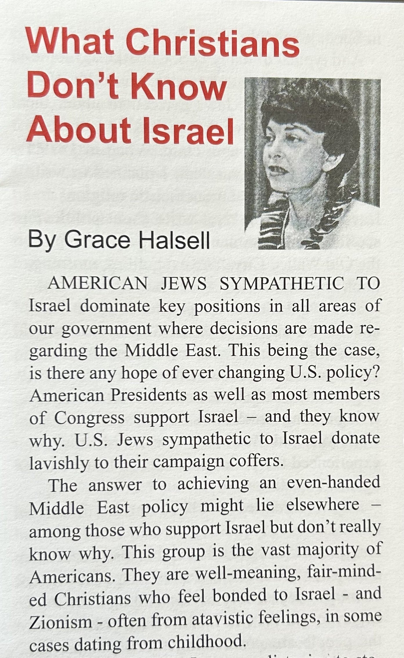 WHAT CHRISTIANS DON'T KNOW ABOUT ISRAEL