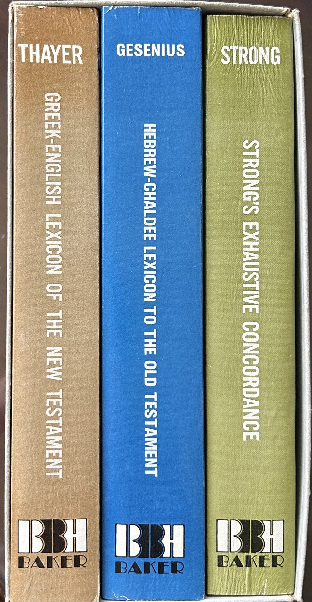 GESENIUS/THAYER LEXICONS to OLD/NEW TESTAMENTS WITH STRONG CONCORDANCE 3 Vol Set