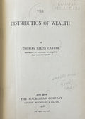 THE DISTRIBUTION OF WEALTH (1908)