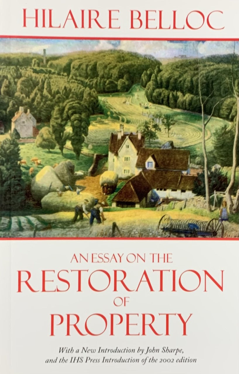 AN ESSAY ON THE RESTORATION OF PROPERTY