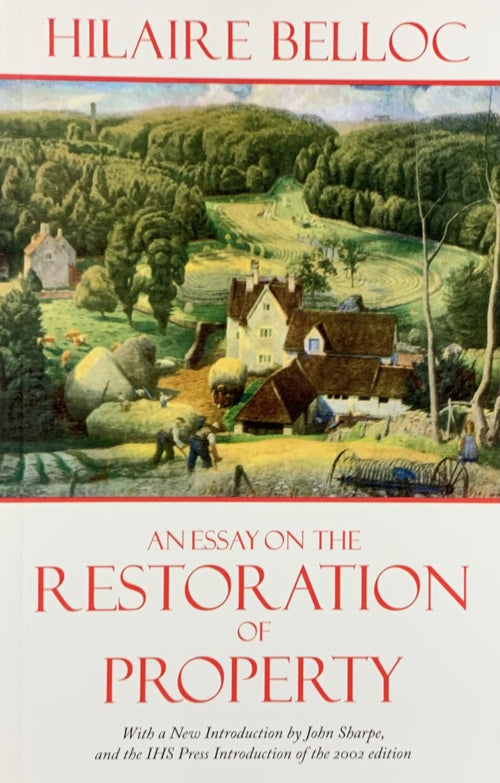 AN ESSAY ON THE RESTORATION OF PROPERTY