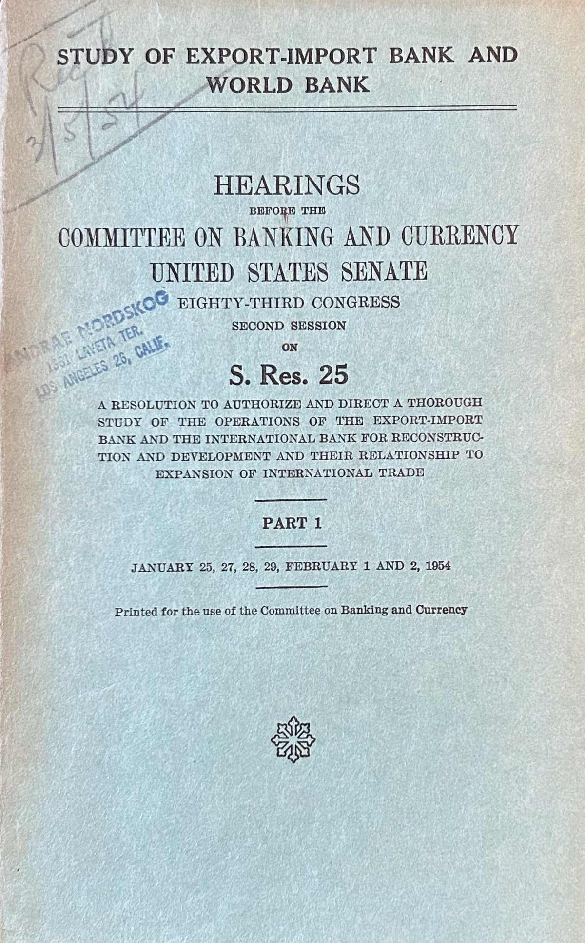 STUDY OF EXPORT-IMPORT BANK AND WORLD BANK