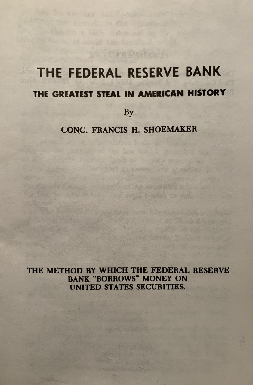 THE FEDERAL RESERVE BANK