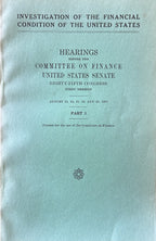 INVESTIGATION of the FINANCIAL CONDITION of the UNITED STATES