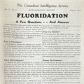 FLUORIDATION A Few Questions and Answers