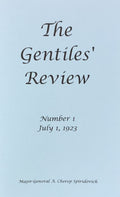 THE GENTILES' REVIEW (Vol. 1 of 8) July 1, 1923