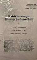 GOLDSBOROUGH MONEY REFORM BILL