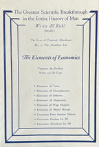 THE ELEMENTS OF ECONOMICS The Laws of Perpetual Abundance Key to the Abundant Life
