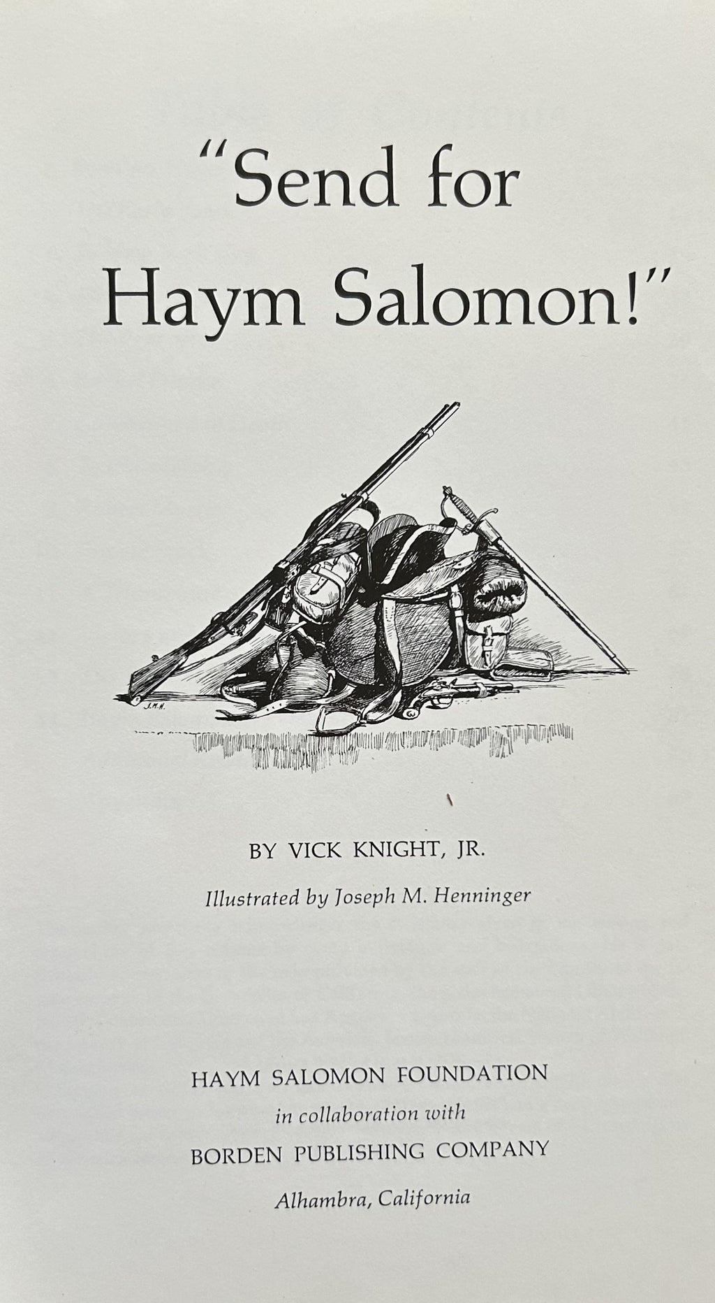 SEND FOR HAYM SALOMON