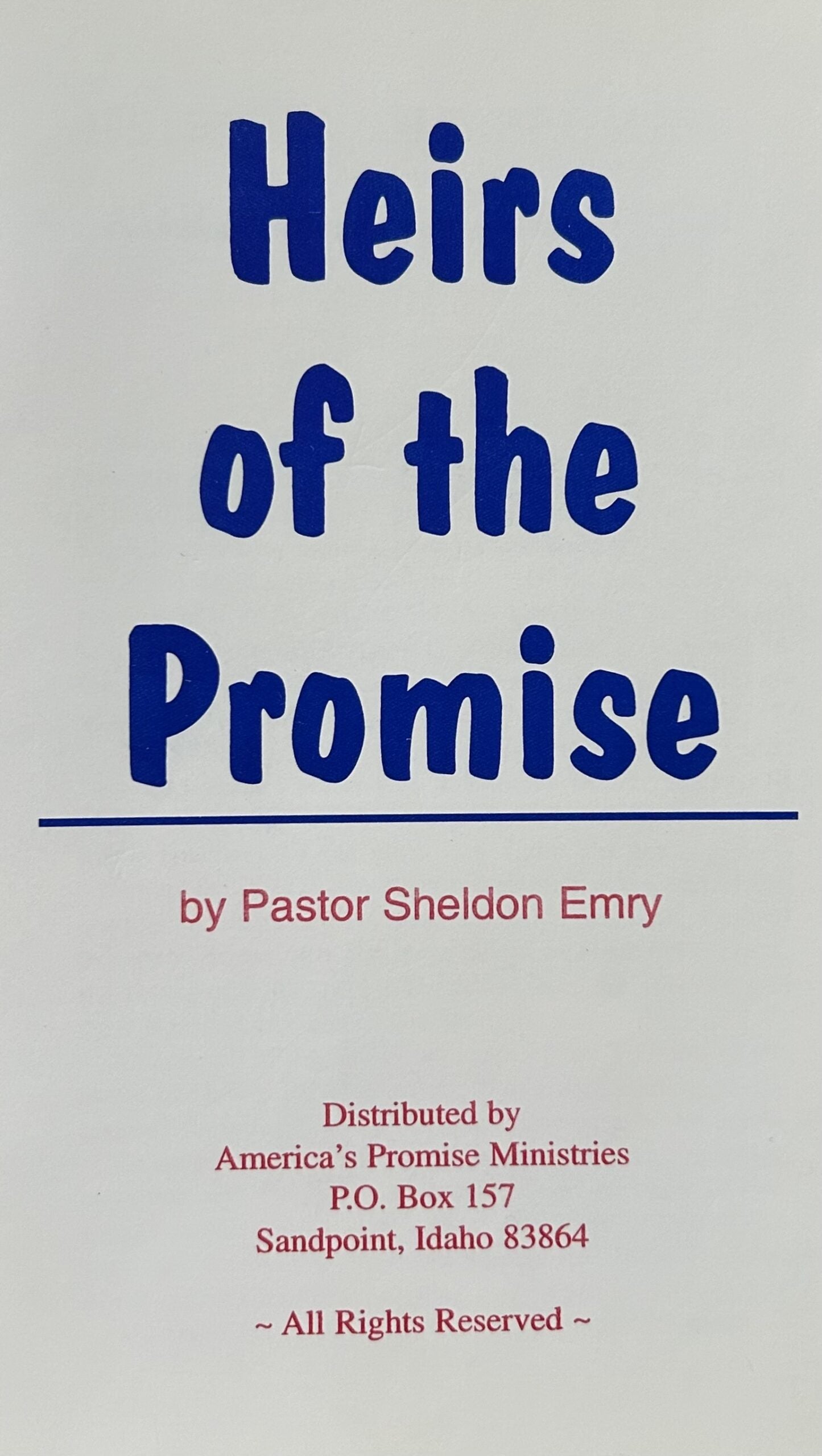 HEIRS OF THE PROMISE: Abraham's children