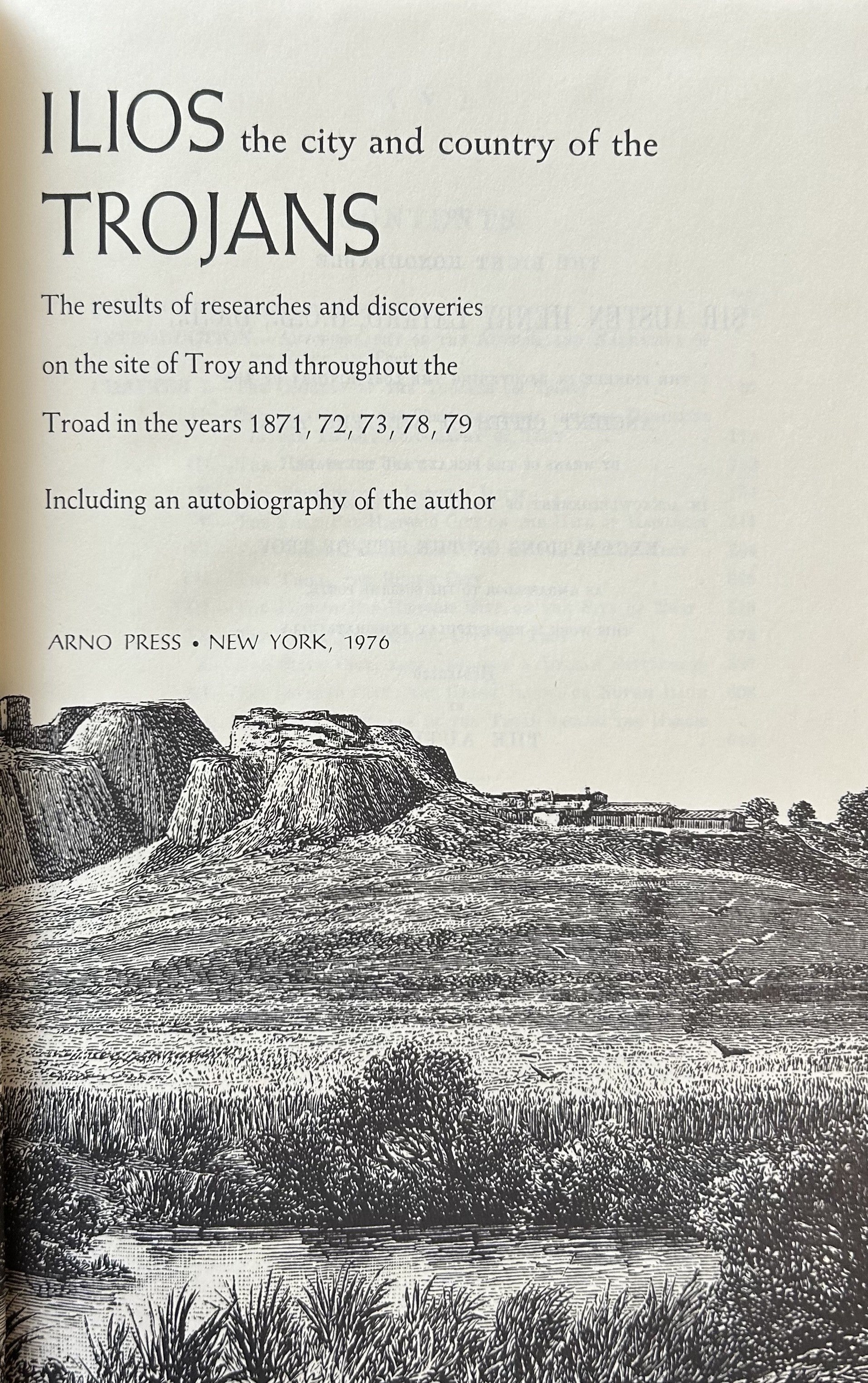 ILIOS The City and Country of the Trojans