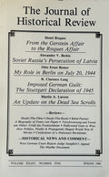 THE JOURNAL OF HISTORICAL REVIEW: Vol 8, No.1, Spring 1988