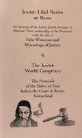 JEWISH LIBEL ACTION AT BERNE & WORLD CONSPIRACY