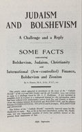 JUDAISM AND BOLSHEVISM