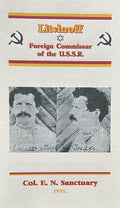 Litvinoff Foreign Commissar of the U.S.S.R.