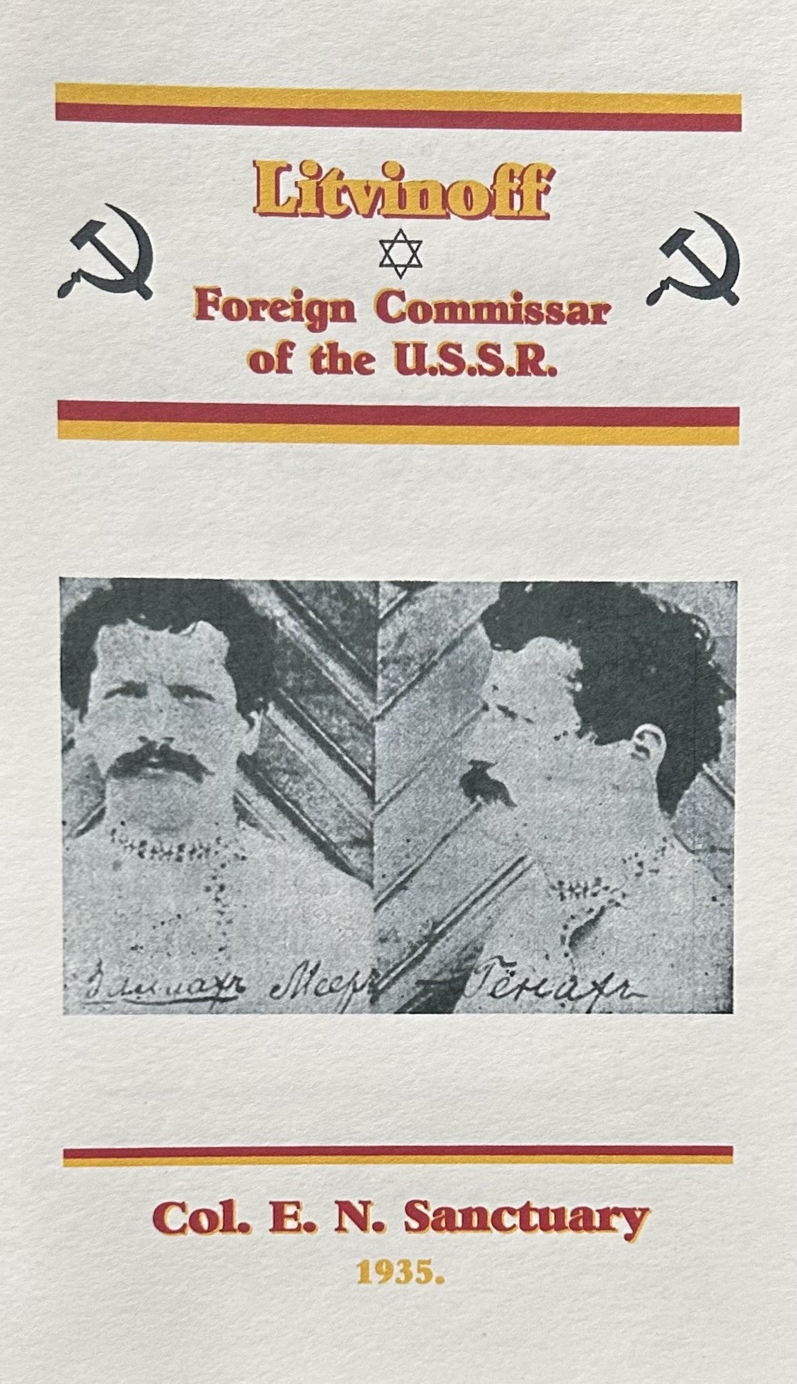 Litvinoff Foreign Commissar of the U.S.S.R.