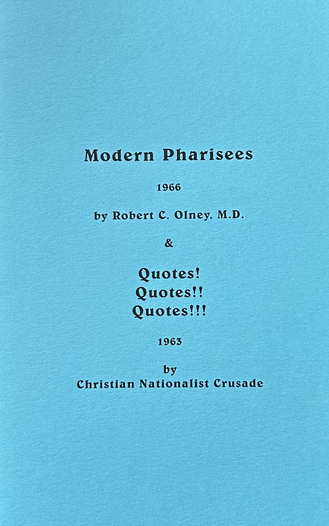 MODERN PHARISEES & QUOTES! (2 books in 1)