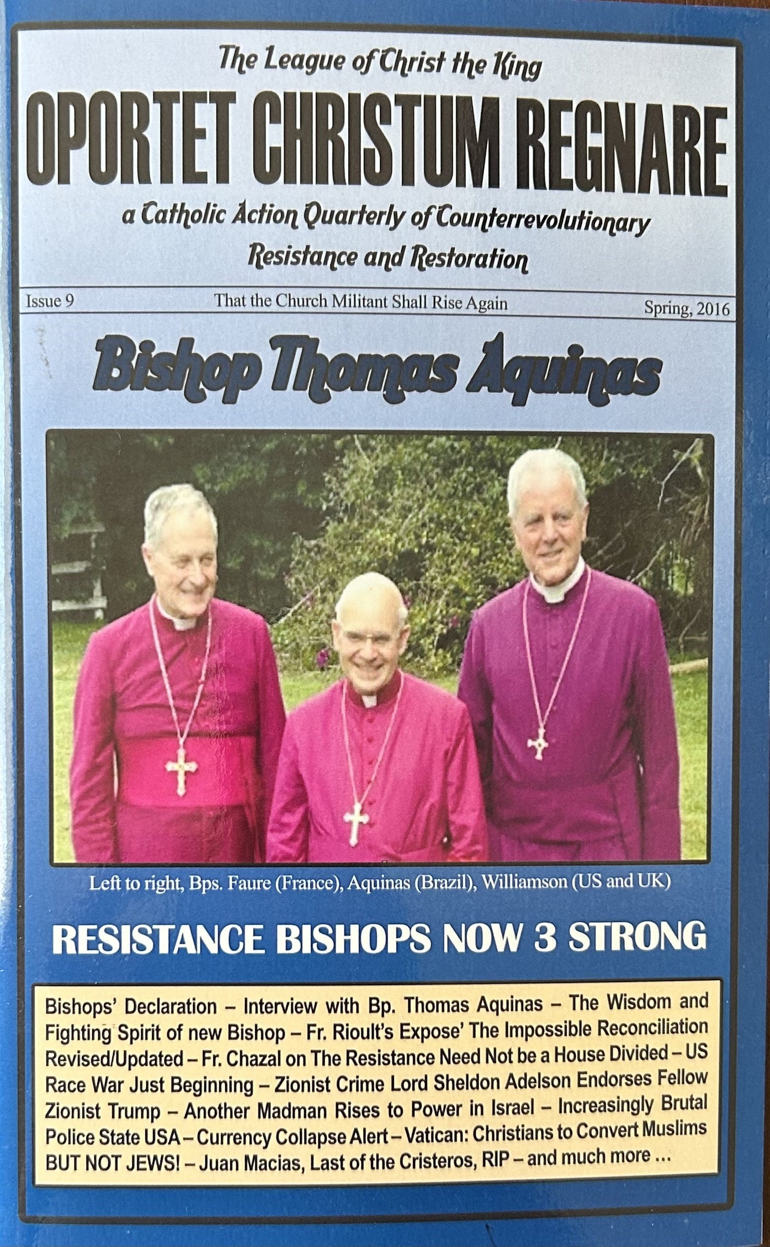 O.C.R. Bishop Thomas Aquinas...and more - see contents on cover