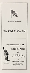 THE ONLY WAY OUT (on Immigration) & OUR STATUE OF LIBERTY
