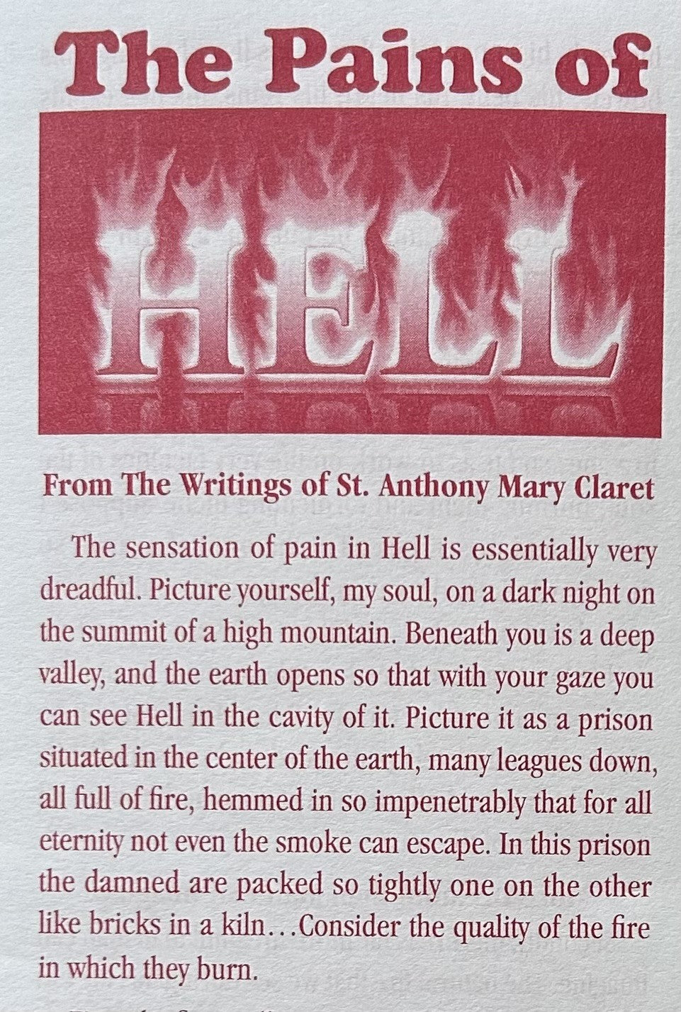 THE PAINS OF HELL