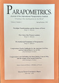 PARAPOMETRICS JOURNAL Vol 1, No.1 Spring/Summer 1998; Misc Money articles