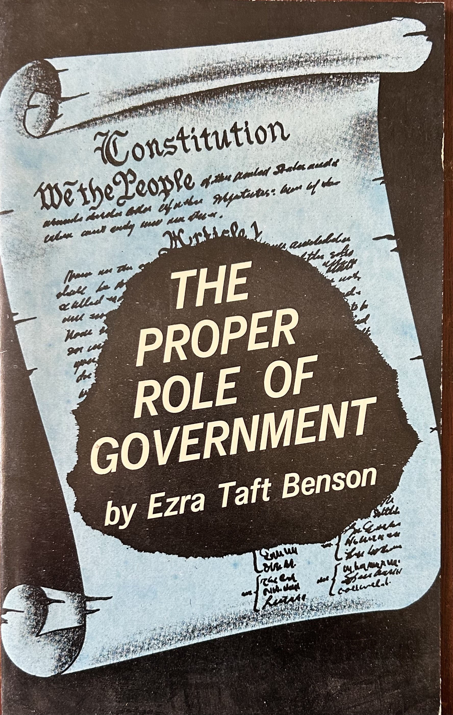 THE PROPER ROLE OF GOVERNMENT