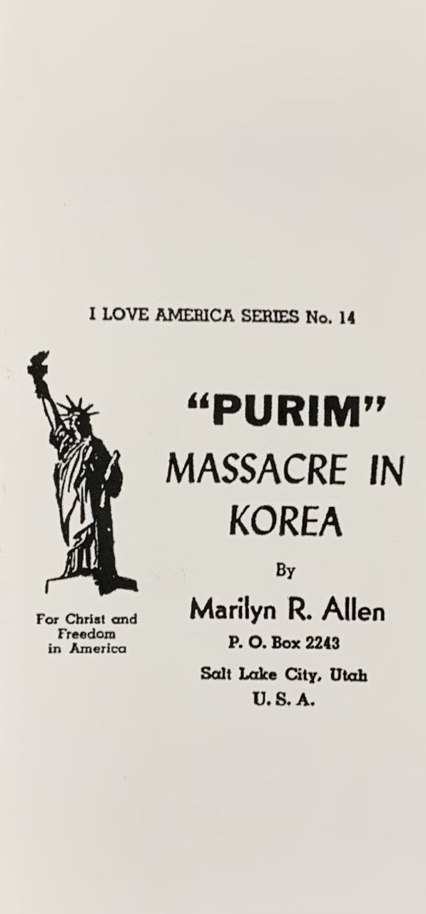 THE "PURIM" MASSACRE