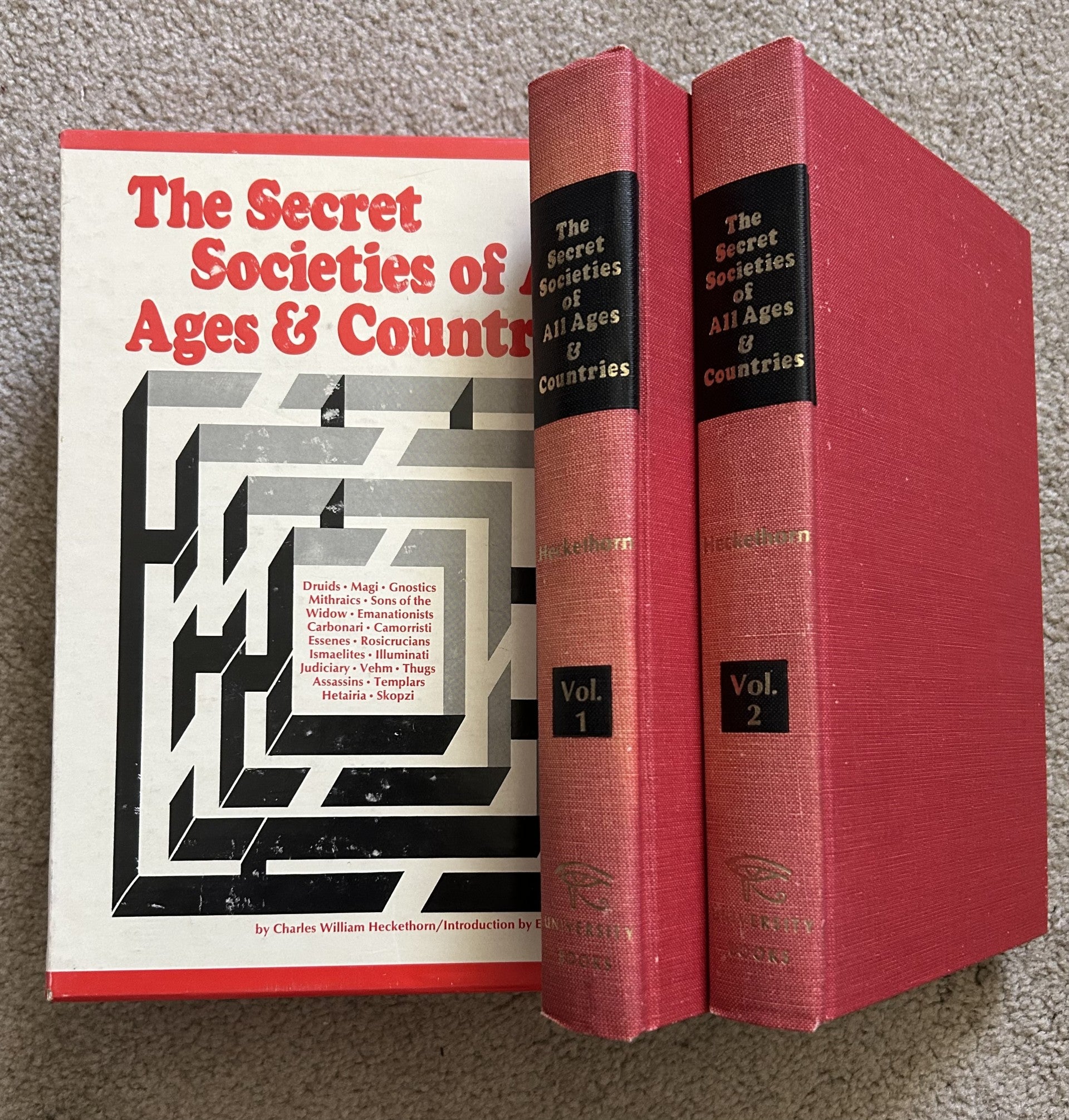 THE SECRET SOCIETIES OF ALL AGES & COUNTRIES (2 Vol Set in Case)