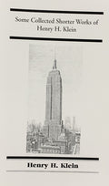 COLLECTED SHORTER WORKS (Vol 1) of Henry H. Klein