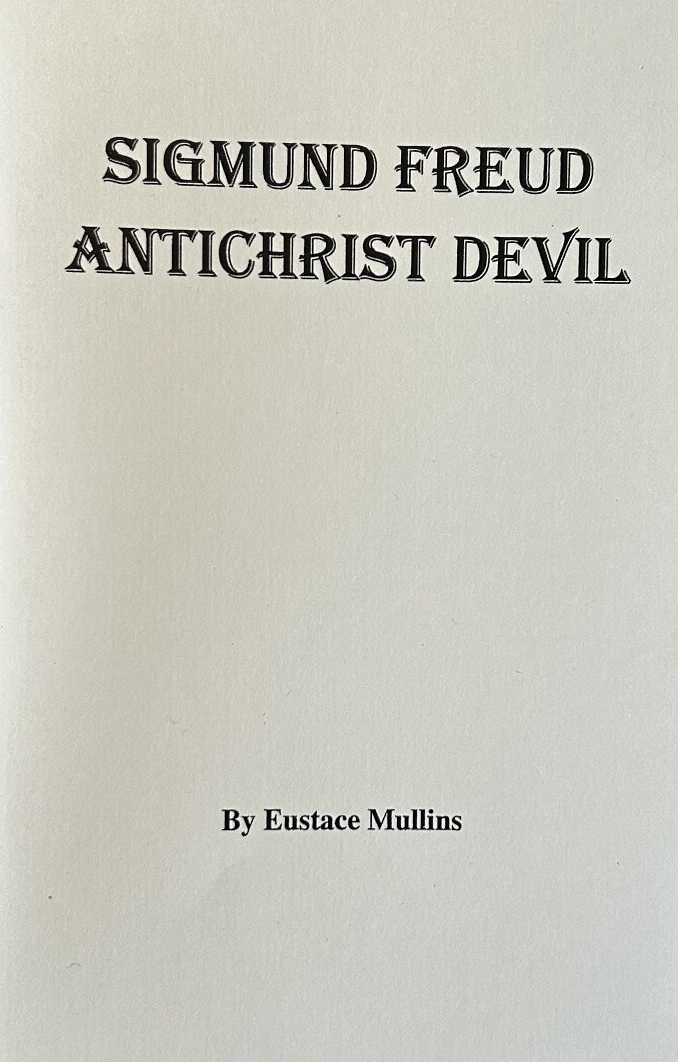 SIGMUND FREUD ANTICHRIST DEVIL